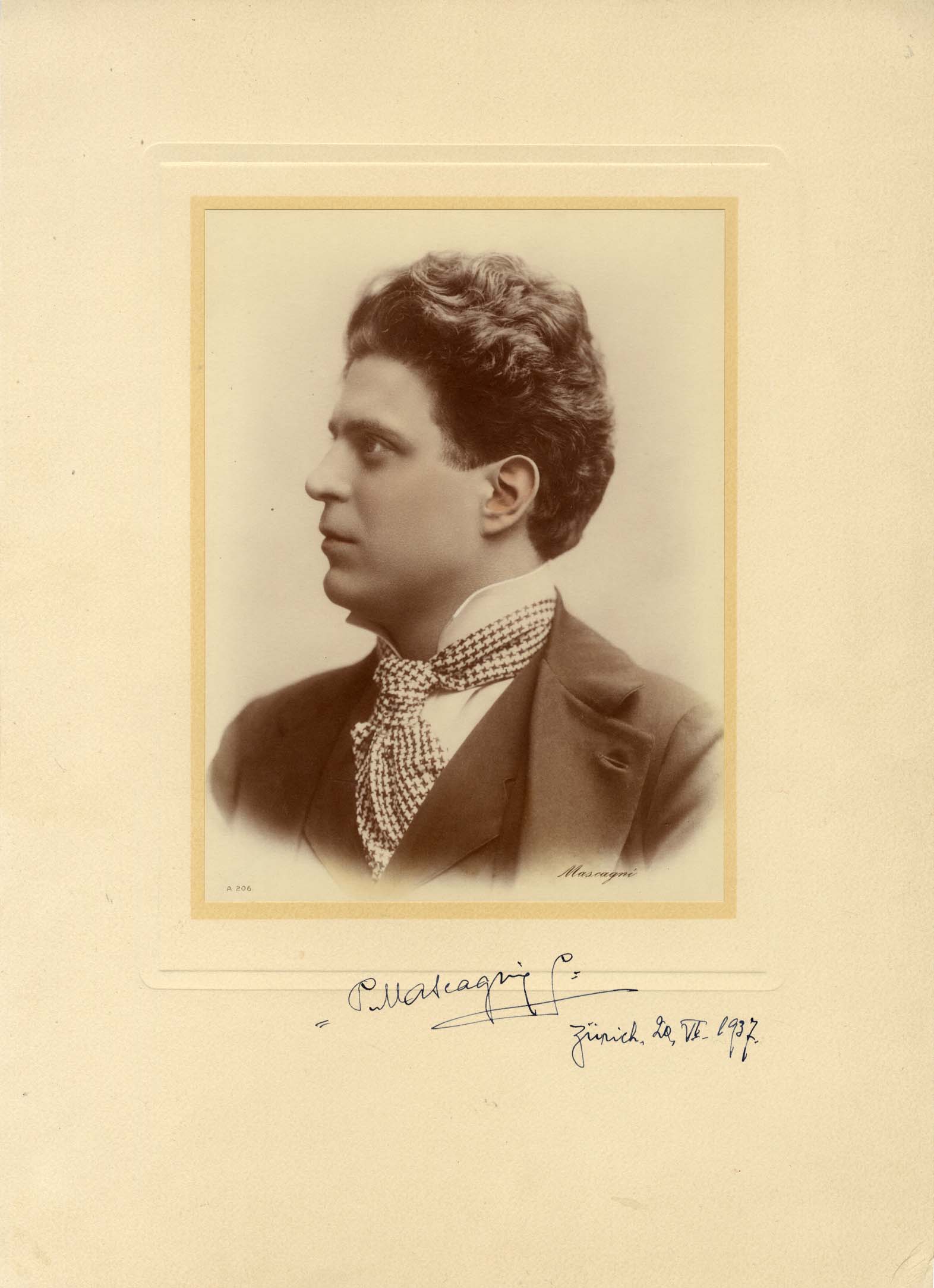 Pietro Mascagni Autograph