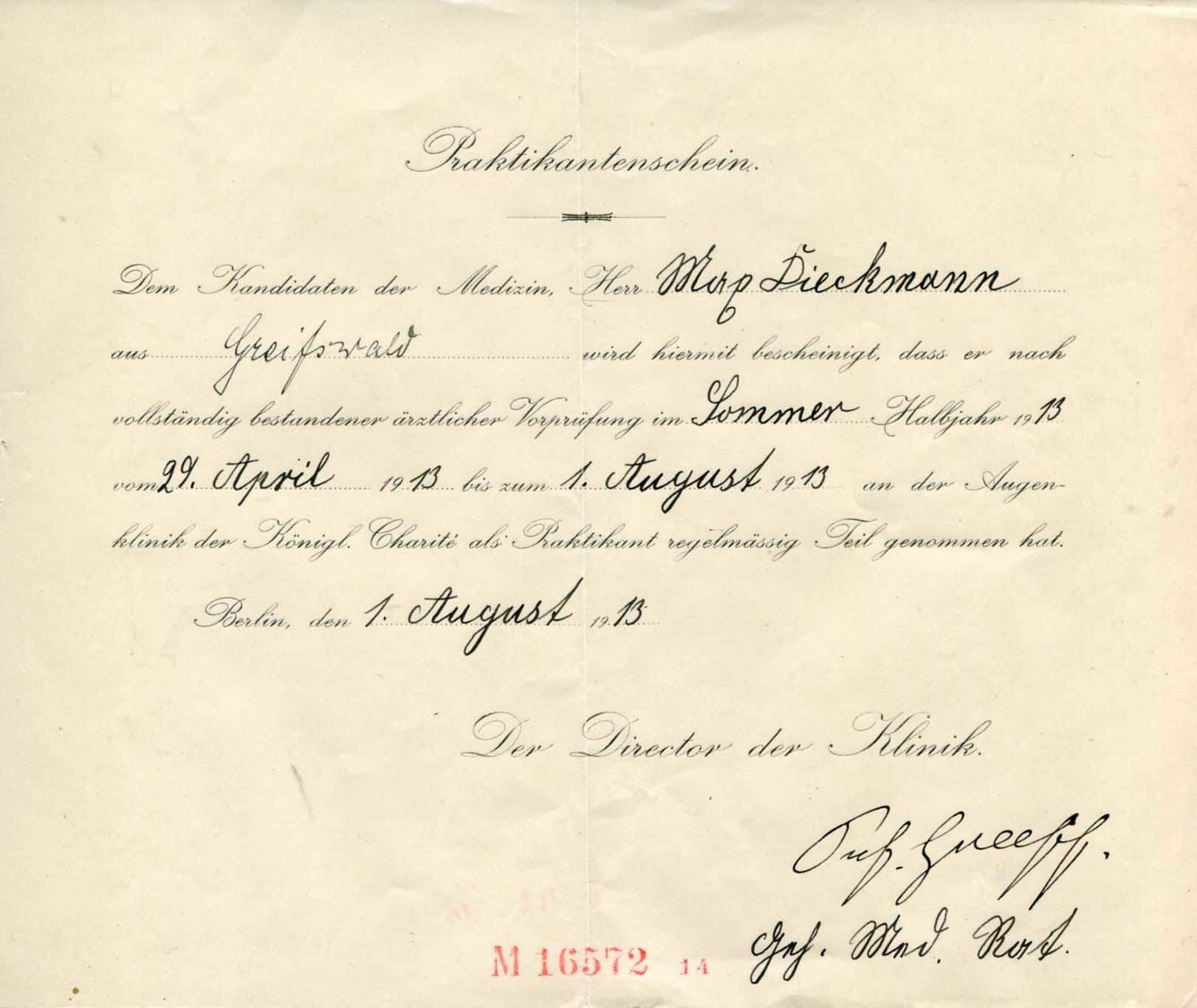 Greeff, Richard autograph