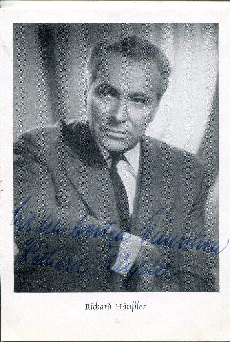 Häussler, Richard autograph