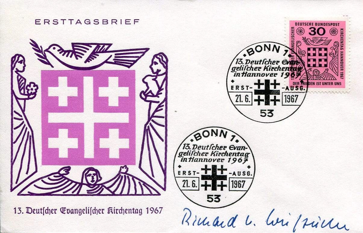 von Weizsäcker, Richard autograph