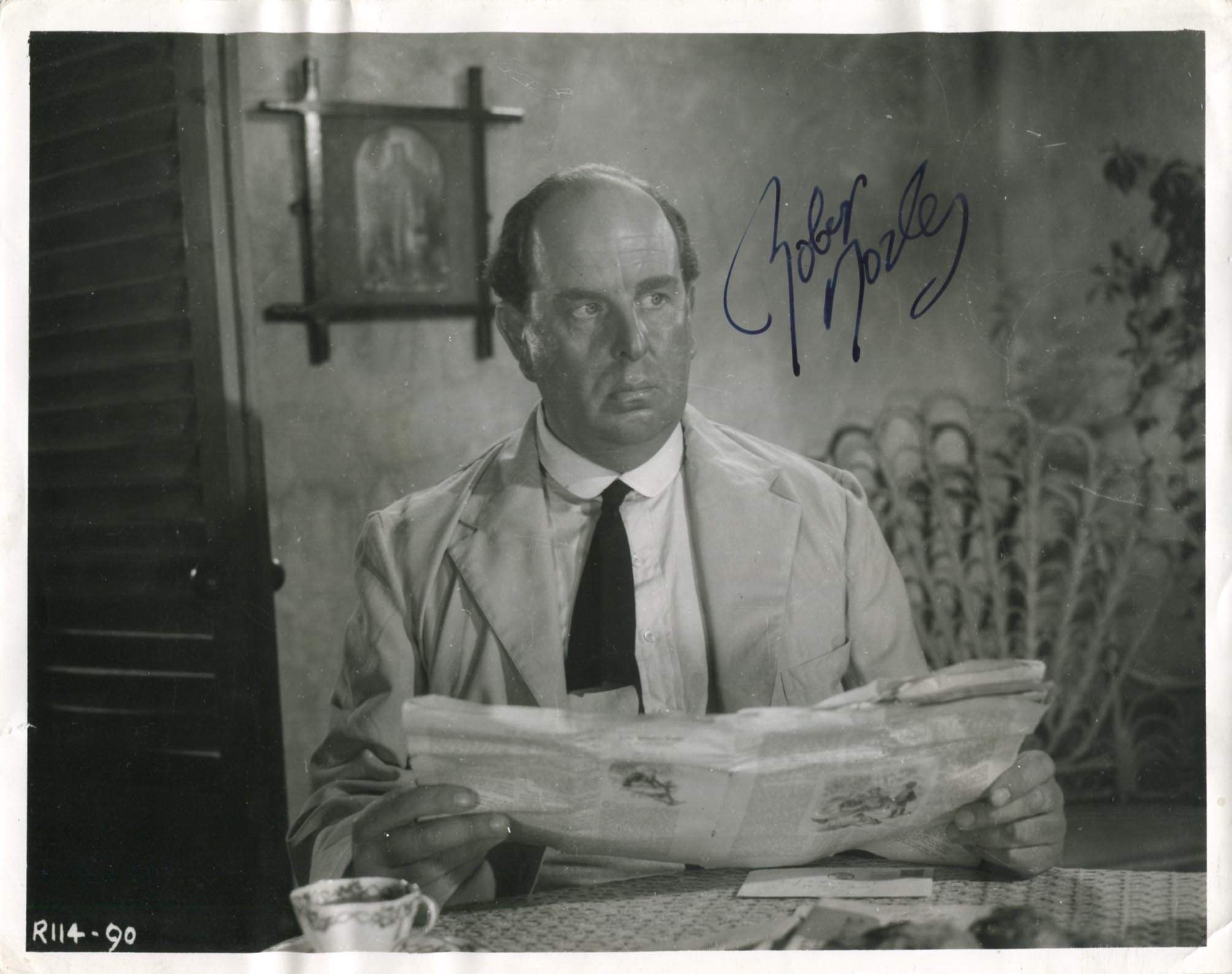 Morley, Robert autograph