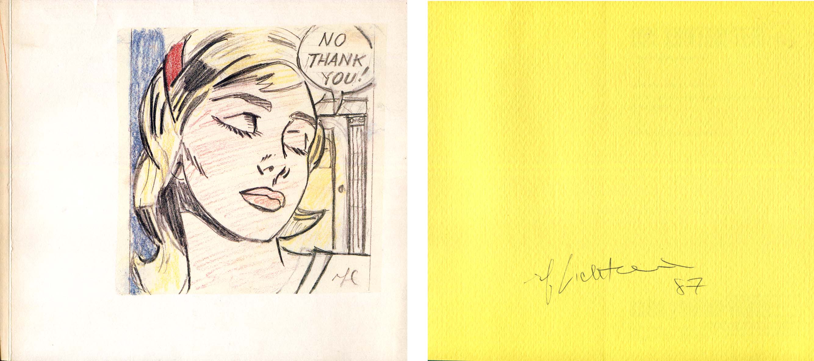 Roy Lichtenstein Autograph Autogramm | ID 7629071745173