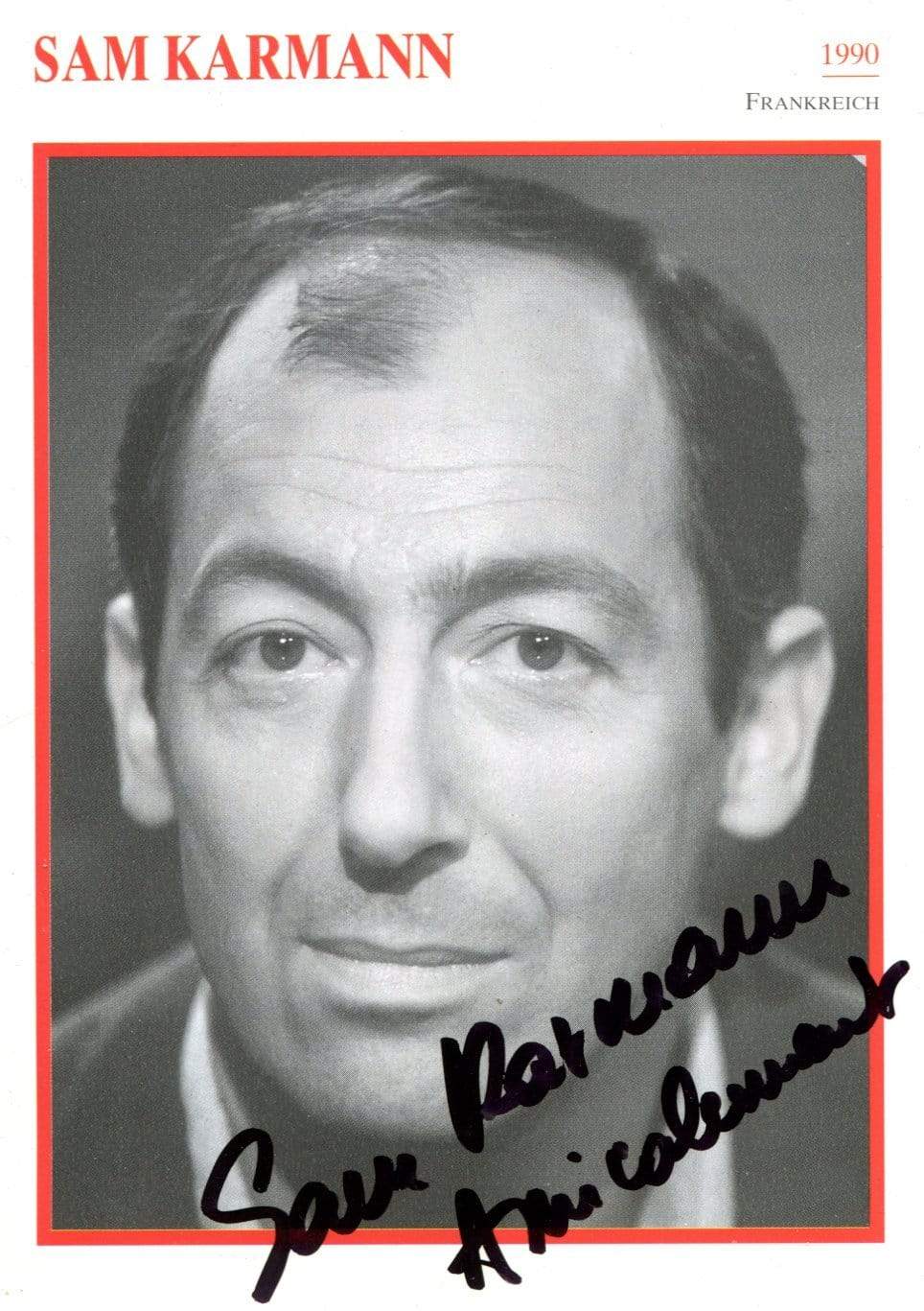 Karmann, Sam autograph