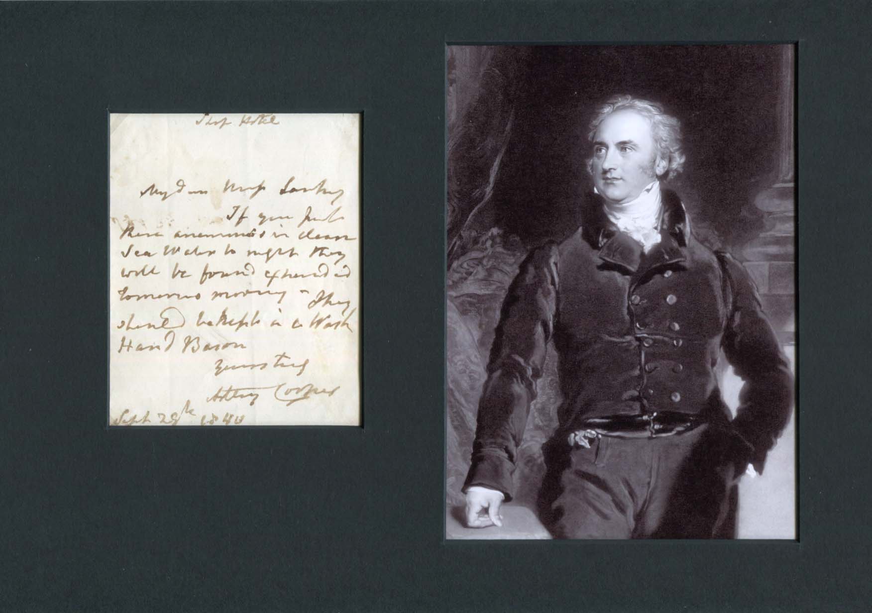 Astley Cooper Autograph