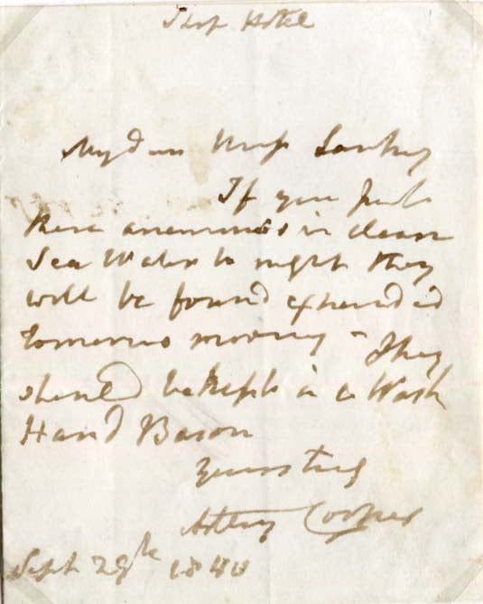 Astley Cooper Autograph