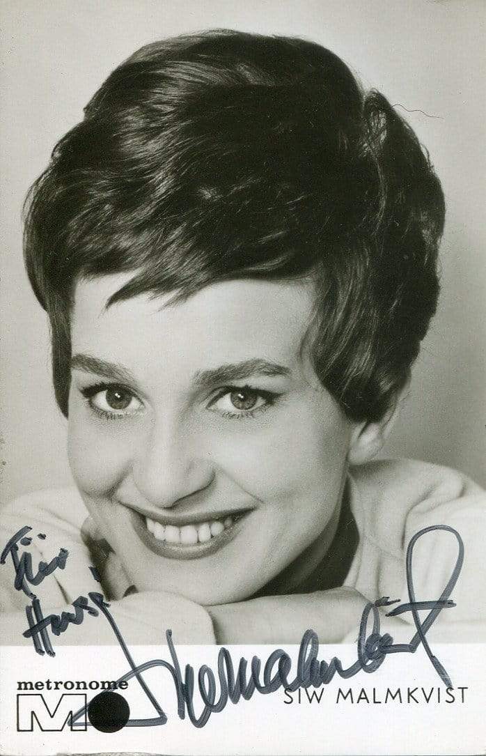 Malmkvist, Siw autograph