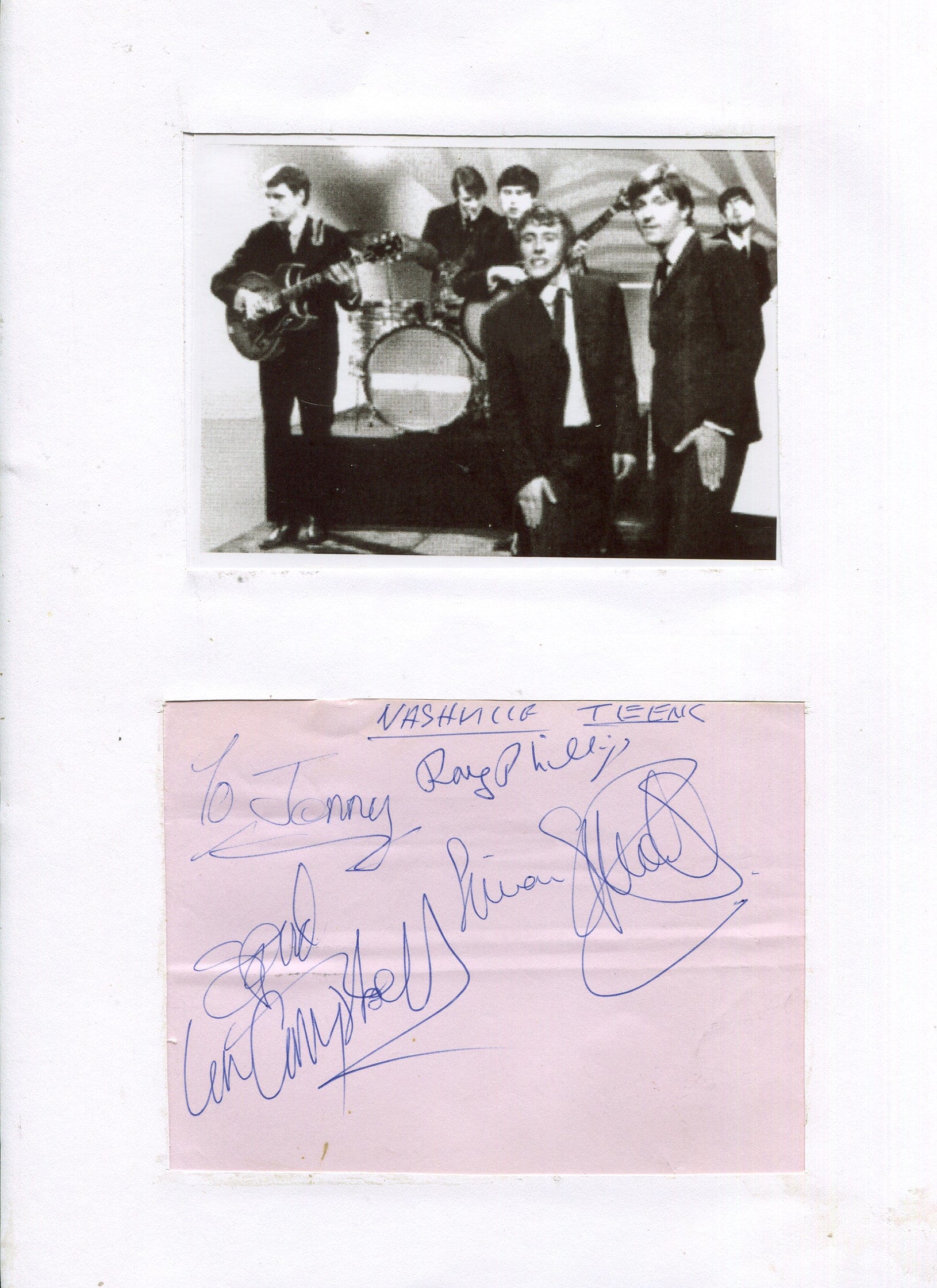 The Nashville Teens Autograph Autogramm | ID 7321350897813