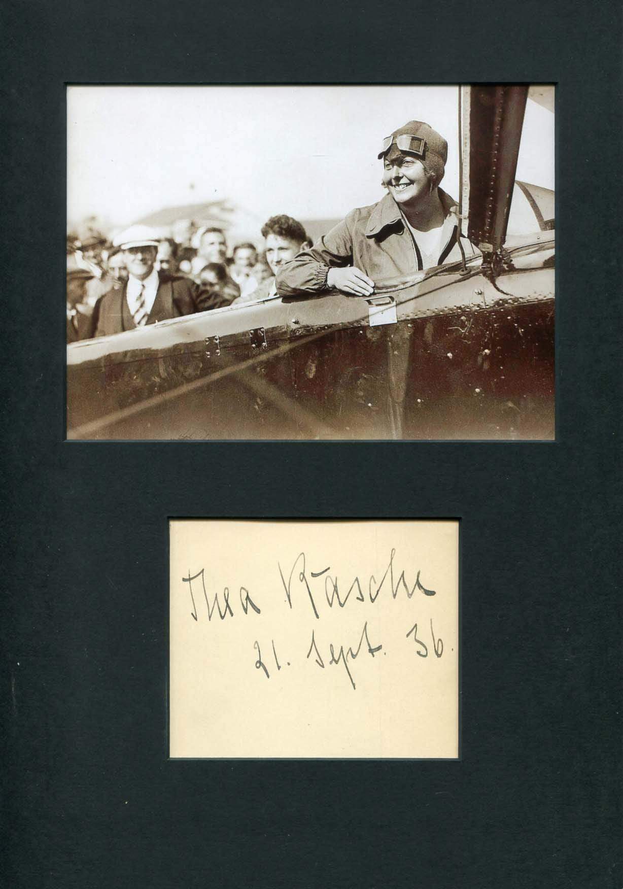 Rasche, Thea autograph