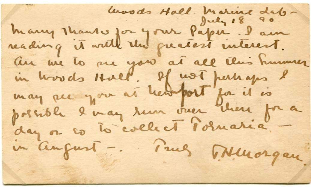 Morgan, Thomas Hunt autograph