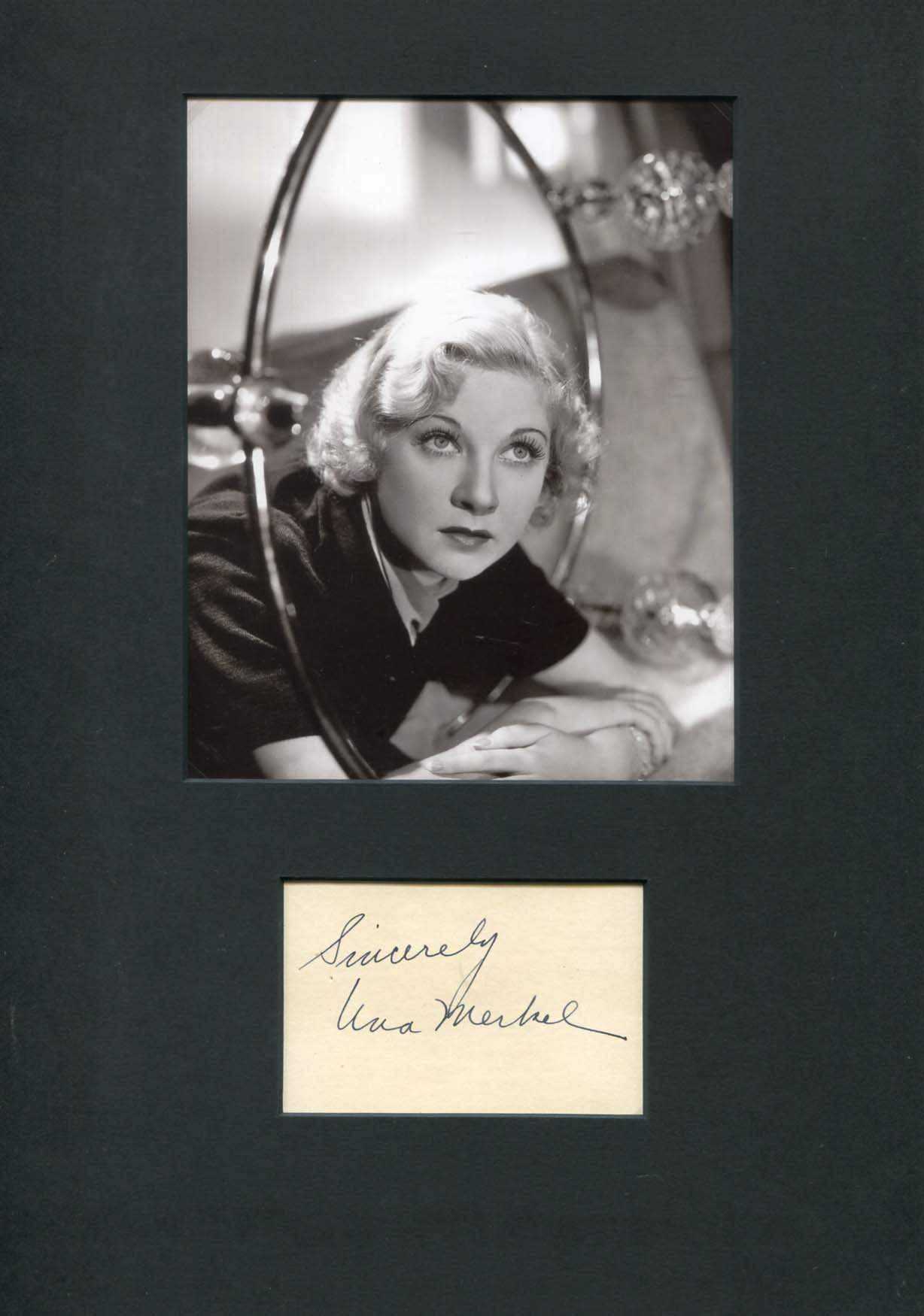 Merkel, Una autograph