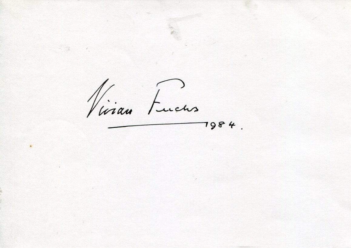 Vivian Ernest Fuchs Autograph Autogramm | ID 6964224000149