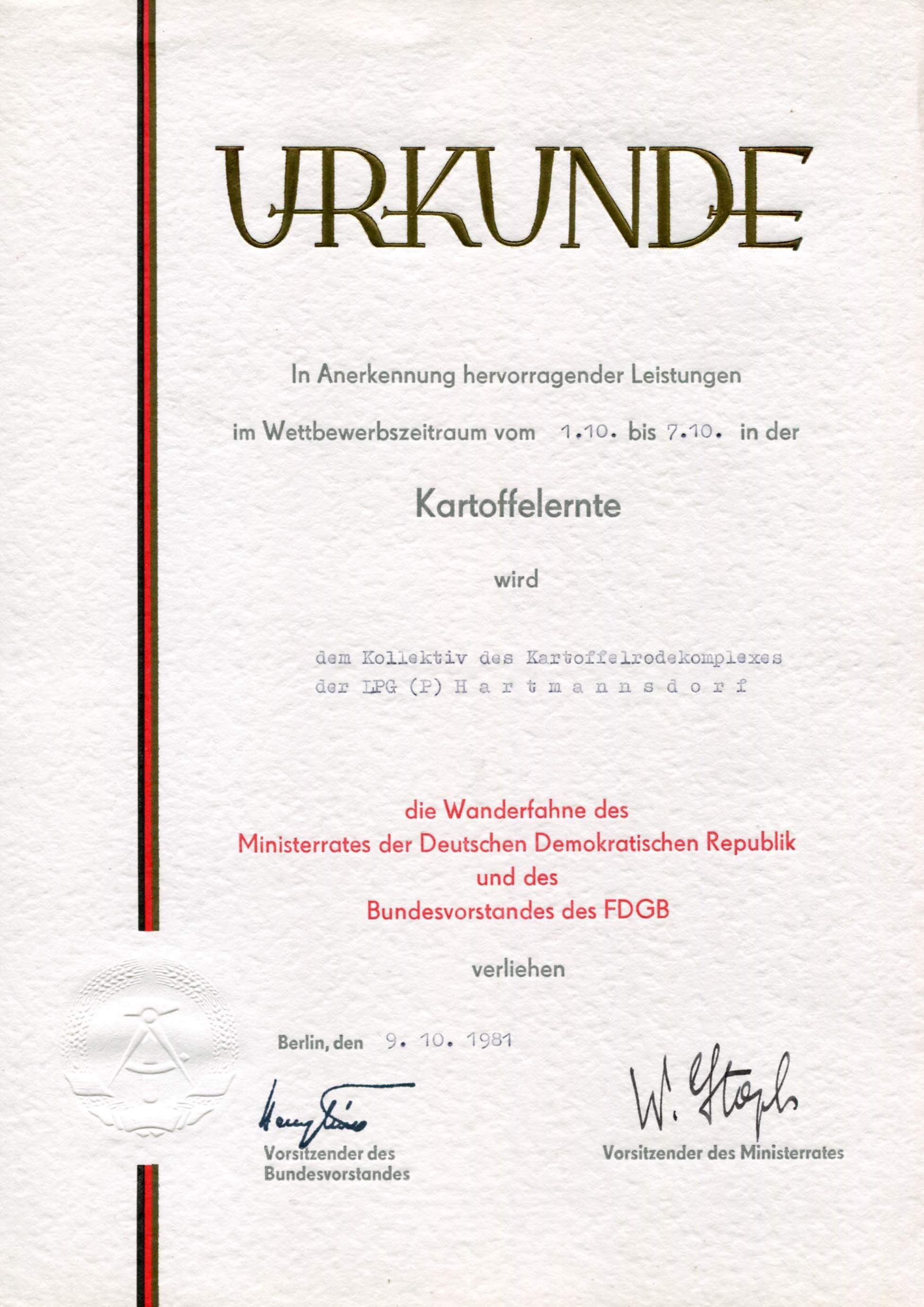 Stoph, Willi autograph