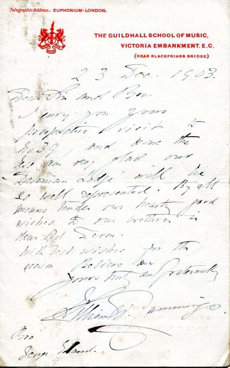 Cummings, William Hayman autograph