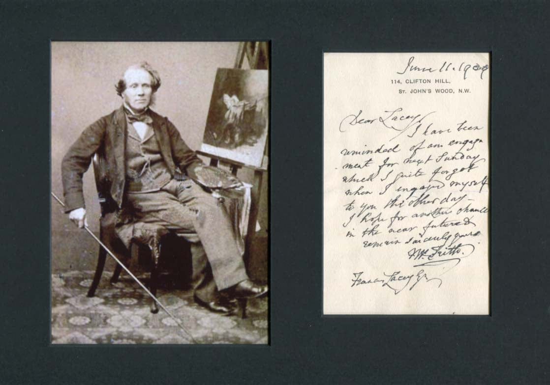 William Powell Frith Autograph Autogramm | ID 7372210831509