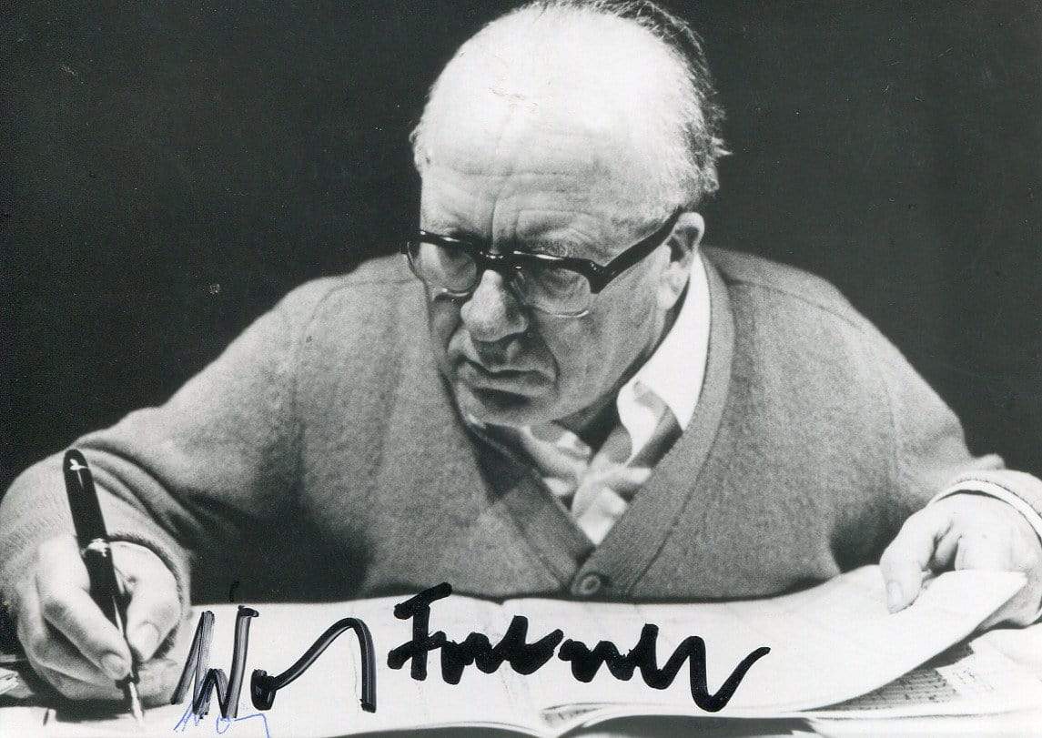 Fortner, Wolfgang autograph