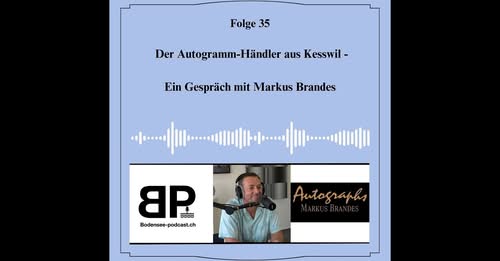 Markus Brandes Autogramm Händer aus der Schweiz Podcast