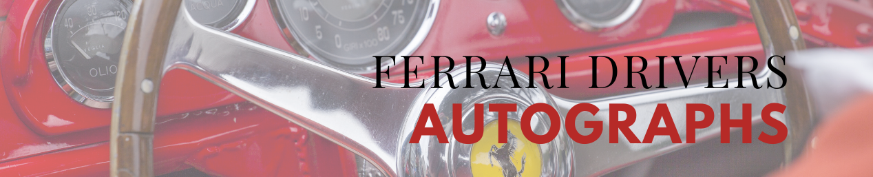 Ferrari Memorabilia - Authentic F1 autographs