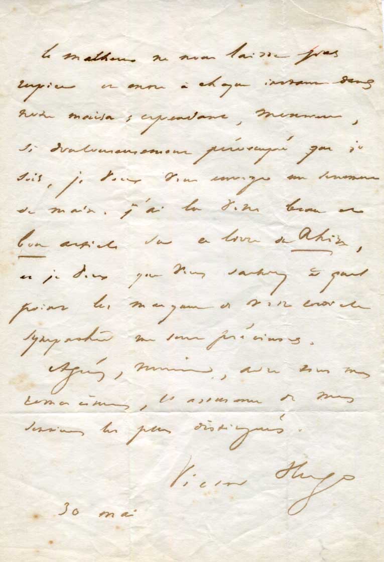 Victor Hugo Autograph Autogramm | ID 8525367935125