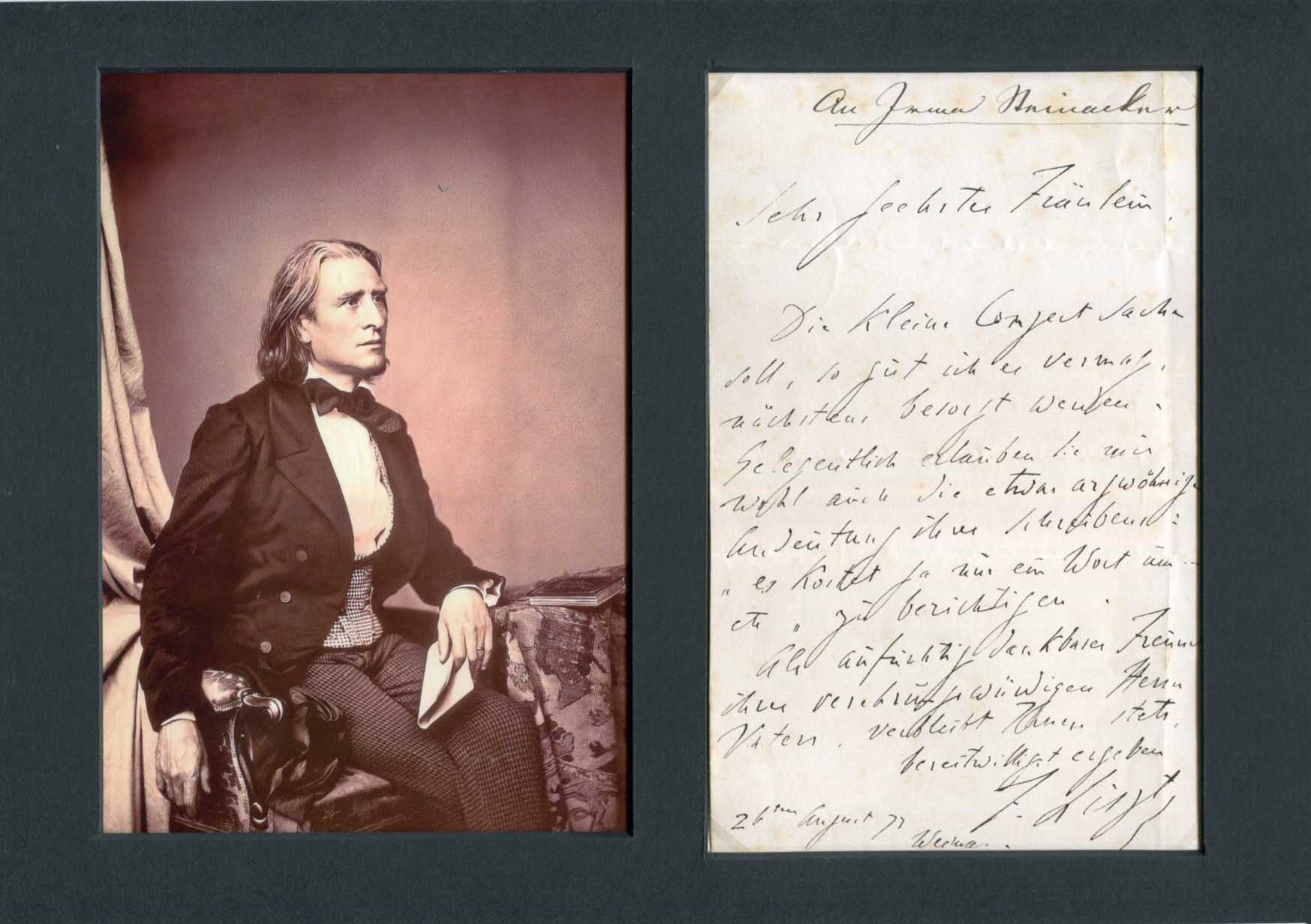 Franz Liszt Autograph Autogramm | ID 8526335738005