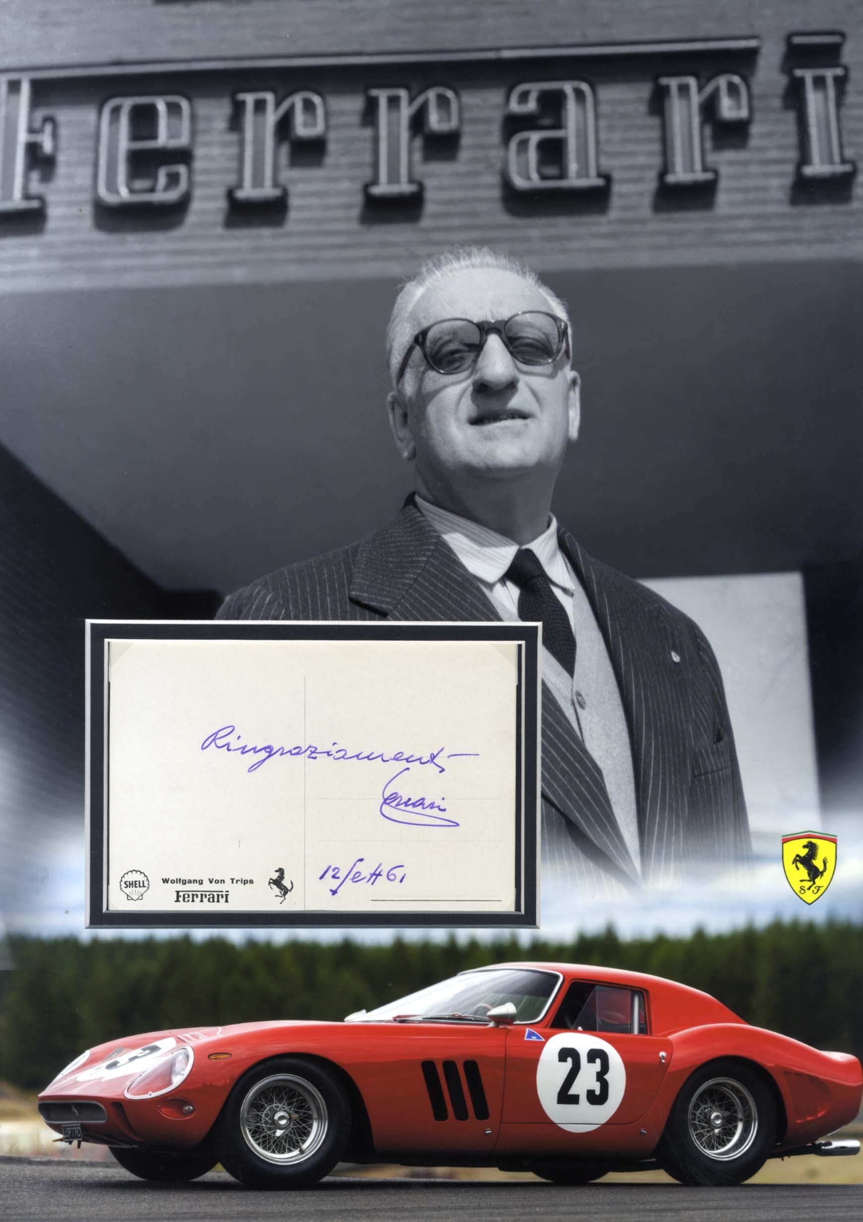 Enzo Ferrari Autograph Autogramm | ID 8526745403541