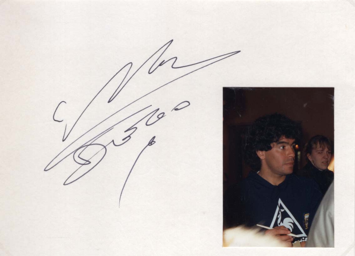 Diego Maradona Autograph Autogramm | ID 8582973849749