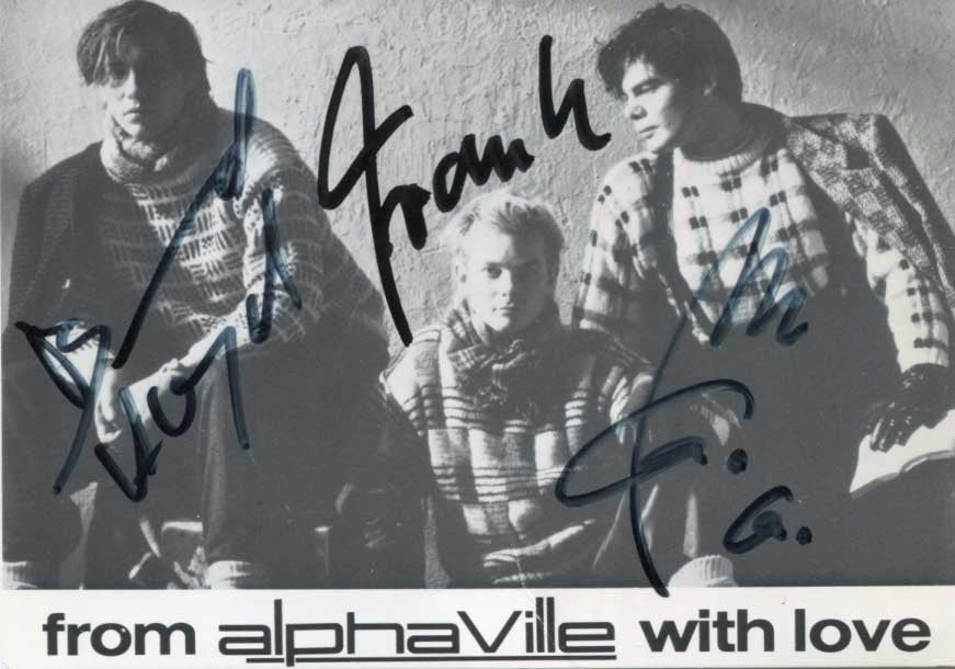  Alphaville Autograph Autogramm | ID 14833022042493