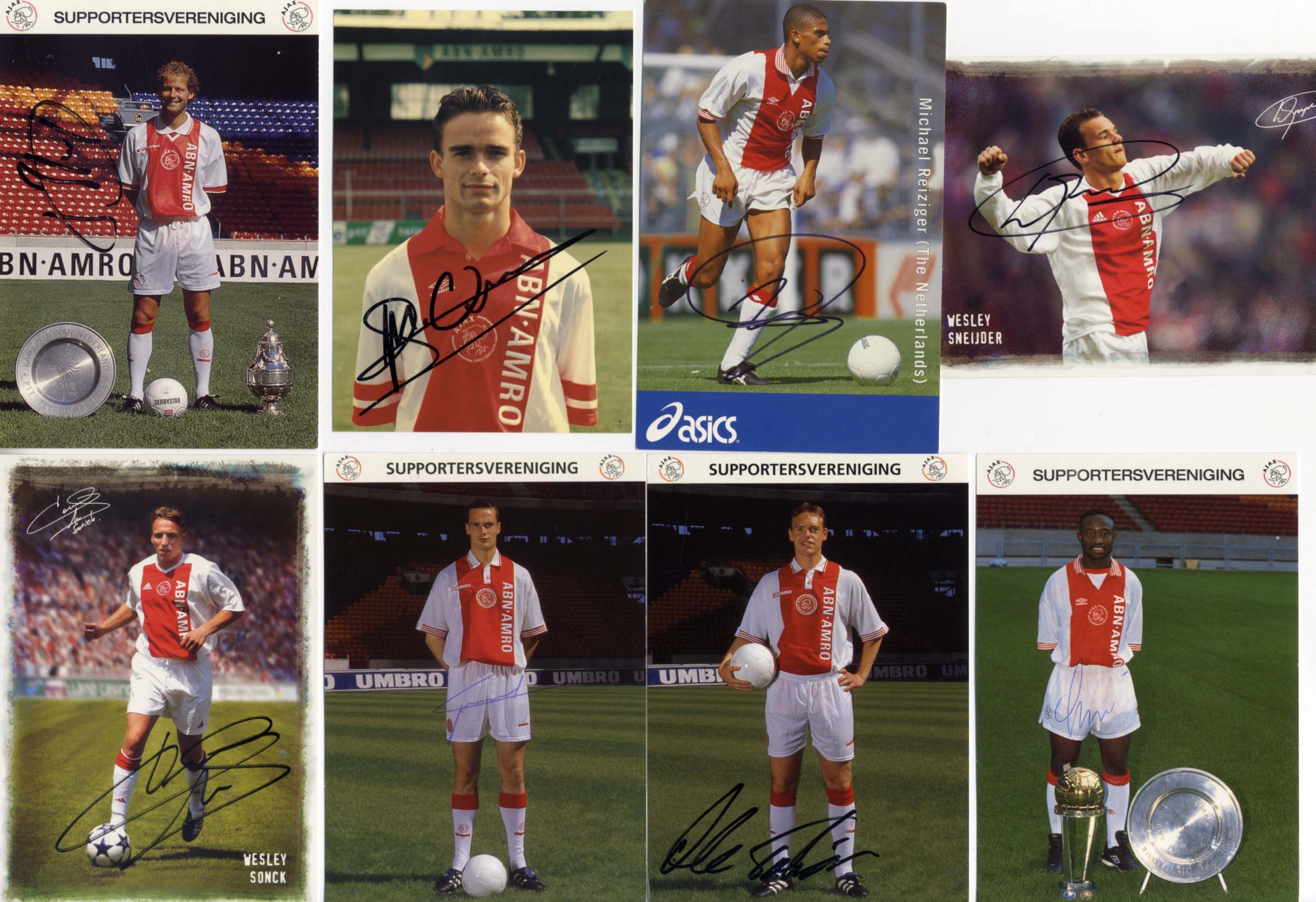 Marc &amp; Wesley &amp; others Overmars &amp; Sneijder &amp; others Autograph Autogramm | ID 14885891047805