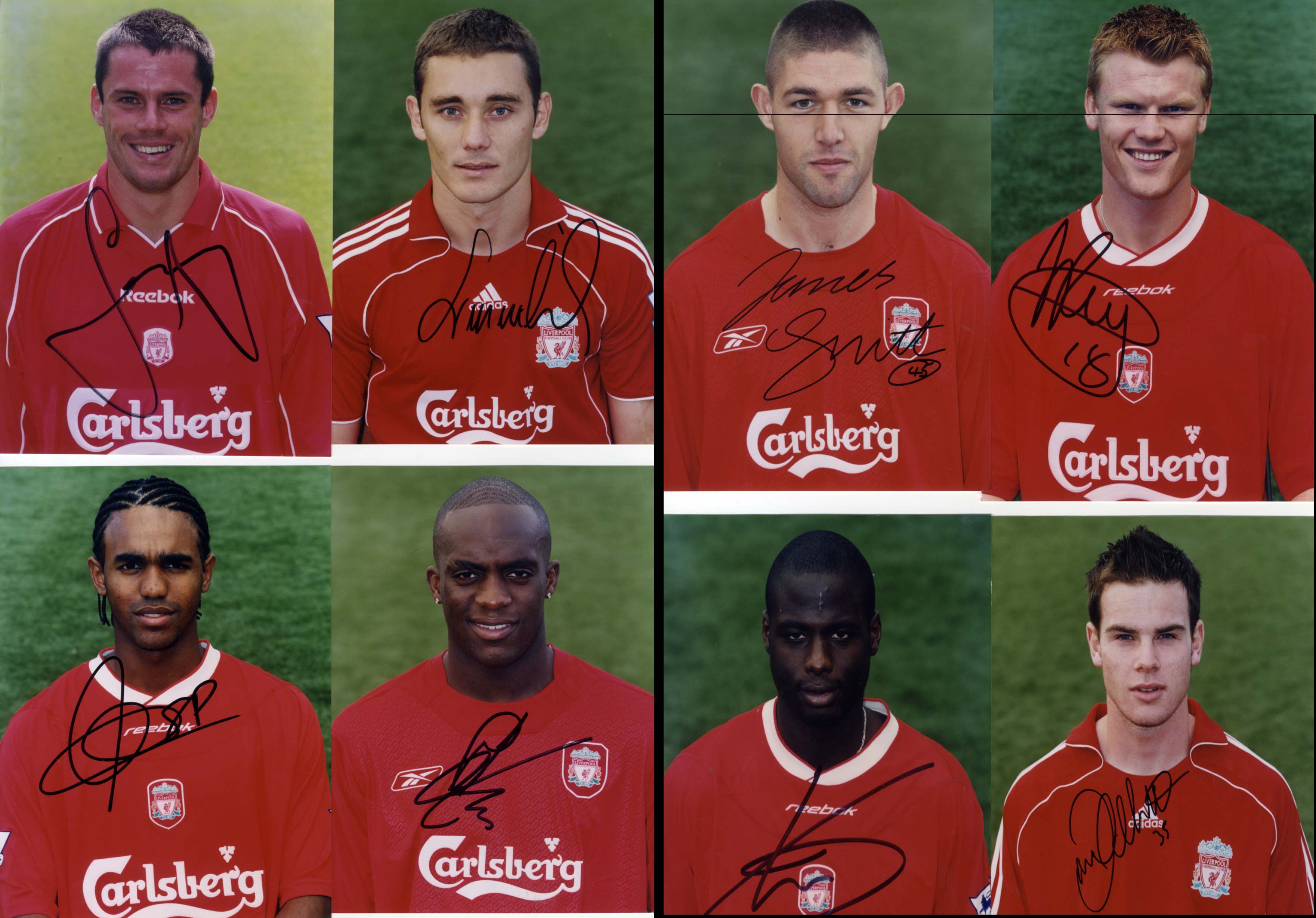 Jamie &amp; John Arne &amp; others Carragher &amp; Riise &amp; others Autograph Autogramm | ID 14885977588093