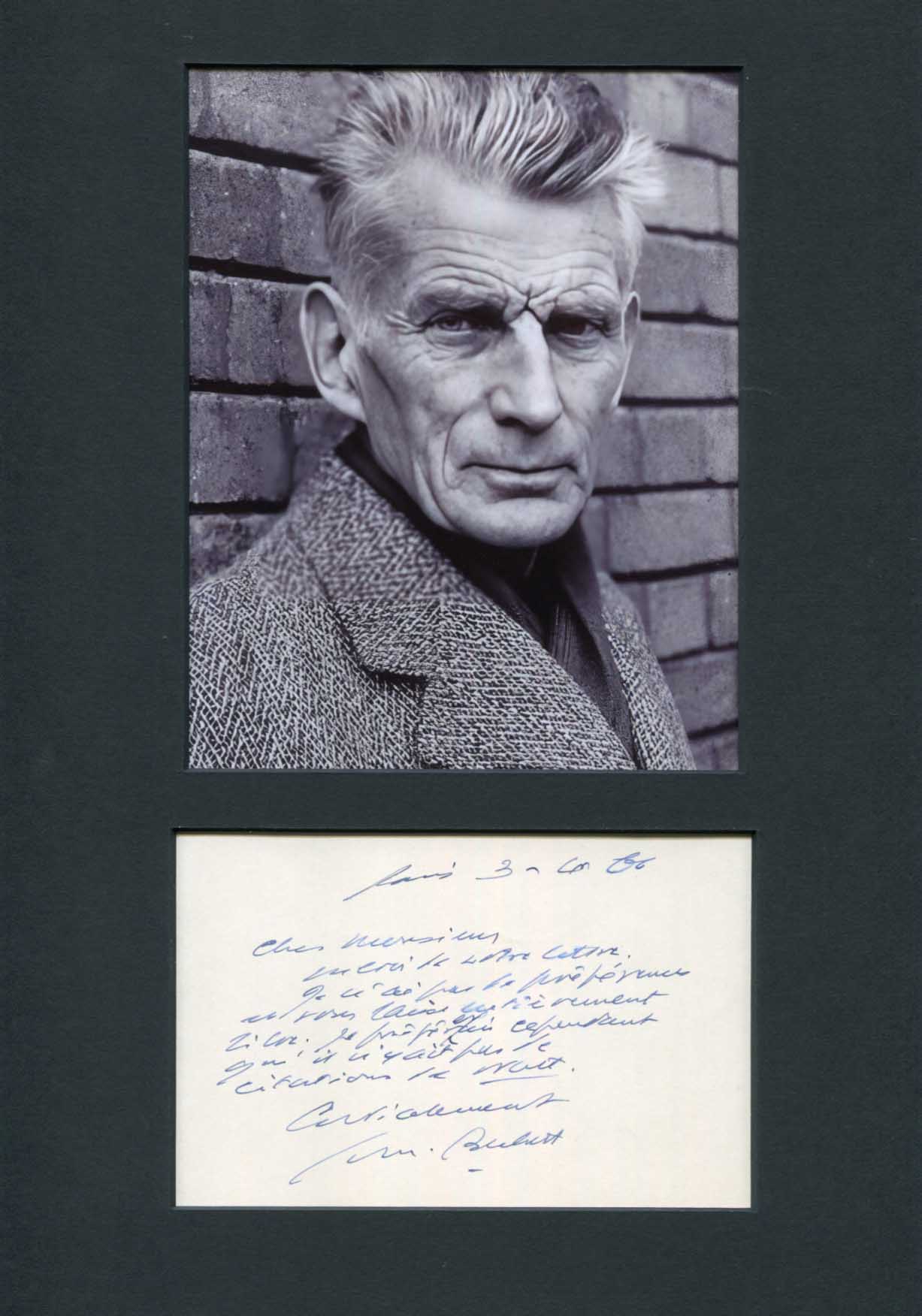 Samuel Beckett Autograph
