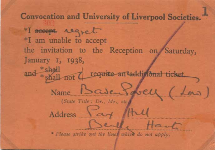 Robert Baden-Powell Autograph