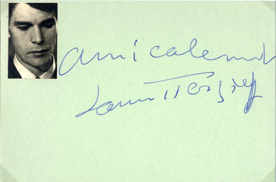 Jean-Claude Brialy & Laurent Terzieff Autographs