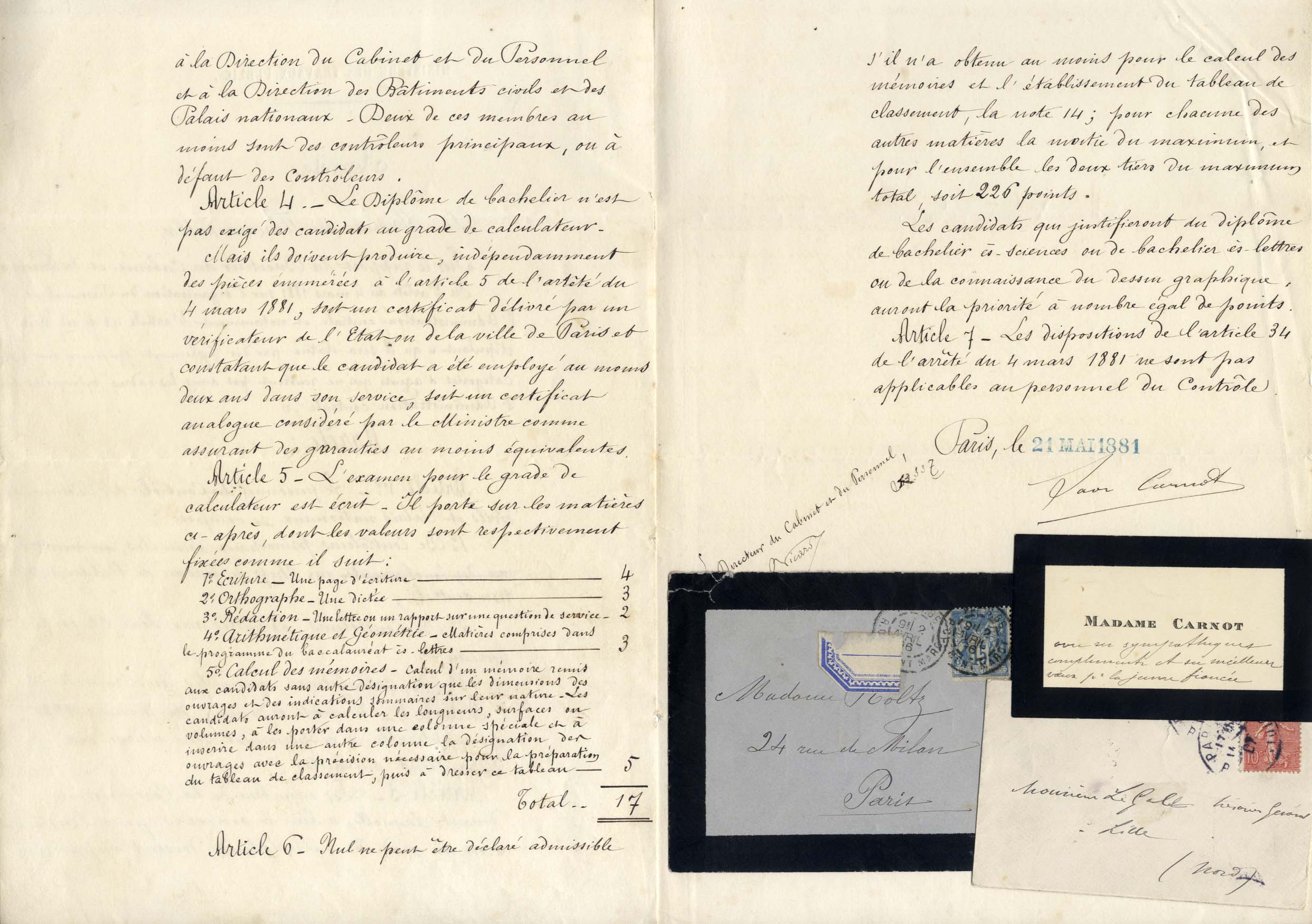 French Politicians Collection (26) Autographs