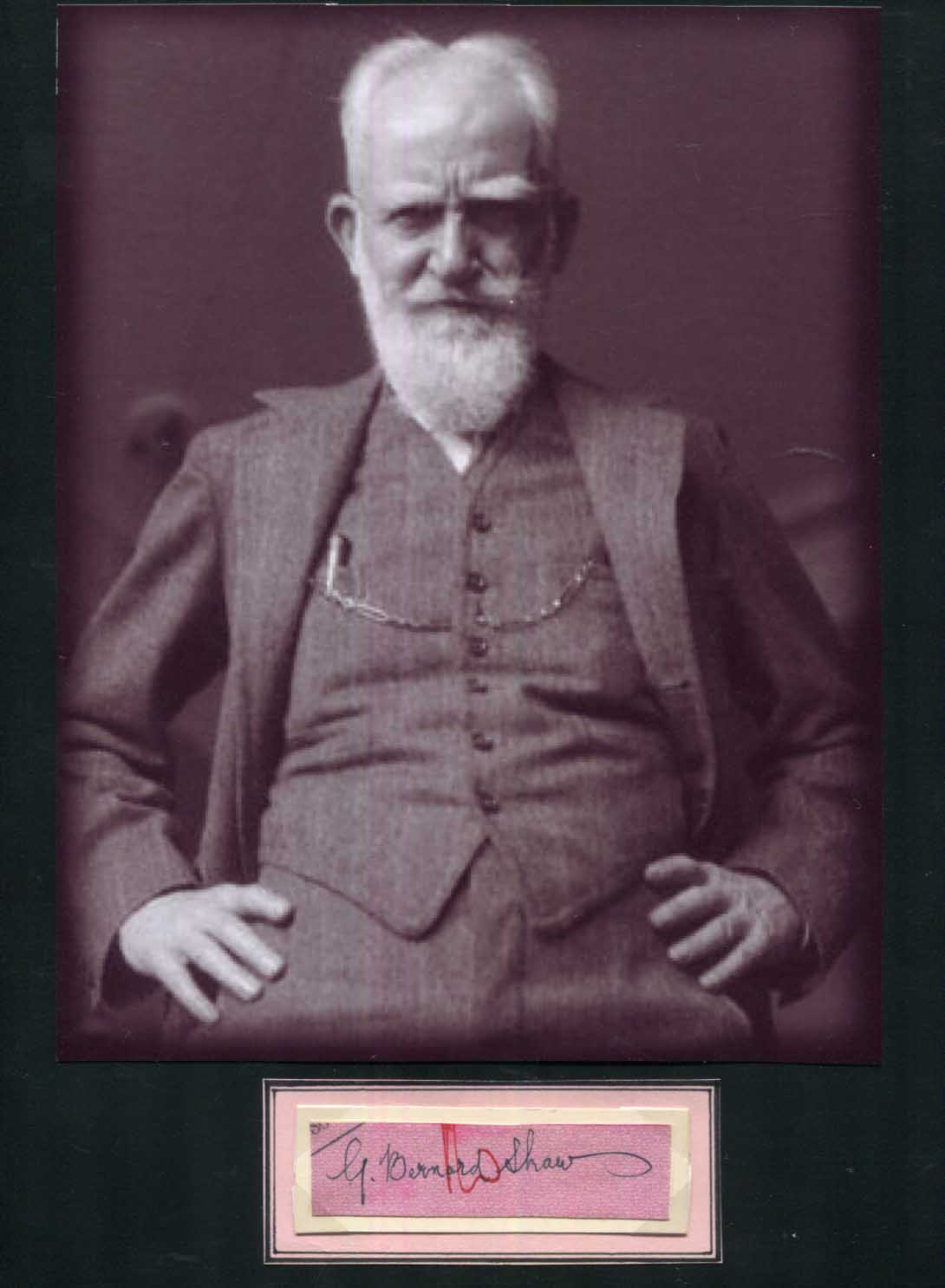 George Bernard Shaw Autograph