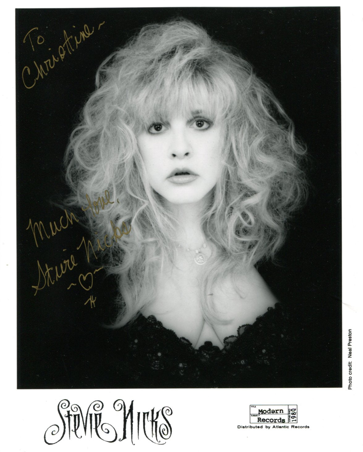 Stevie Nicks Autograph