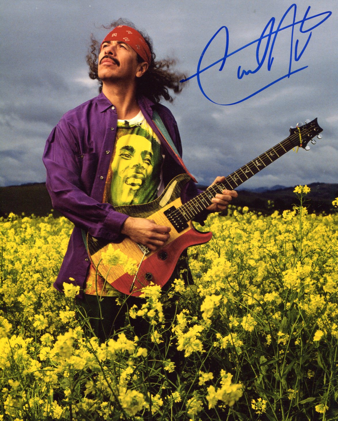 Carlos Santana Autograph