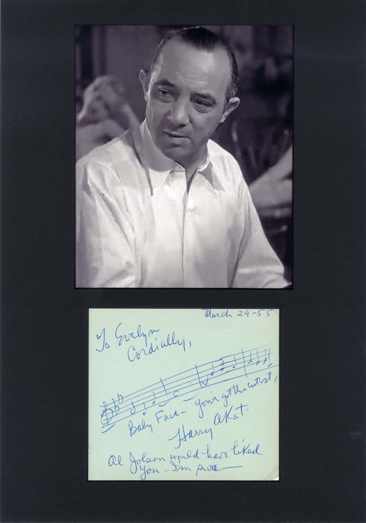 Harry Akst Autograph