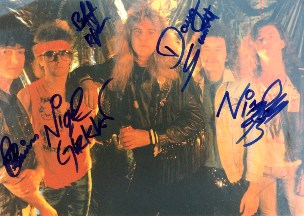 Saxon (band) Autographs