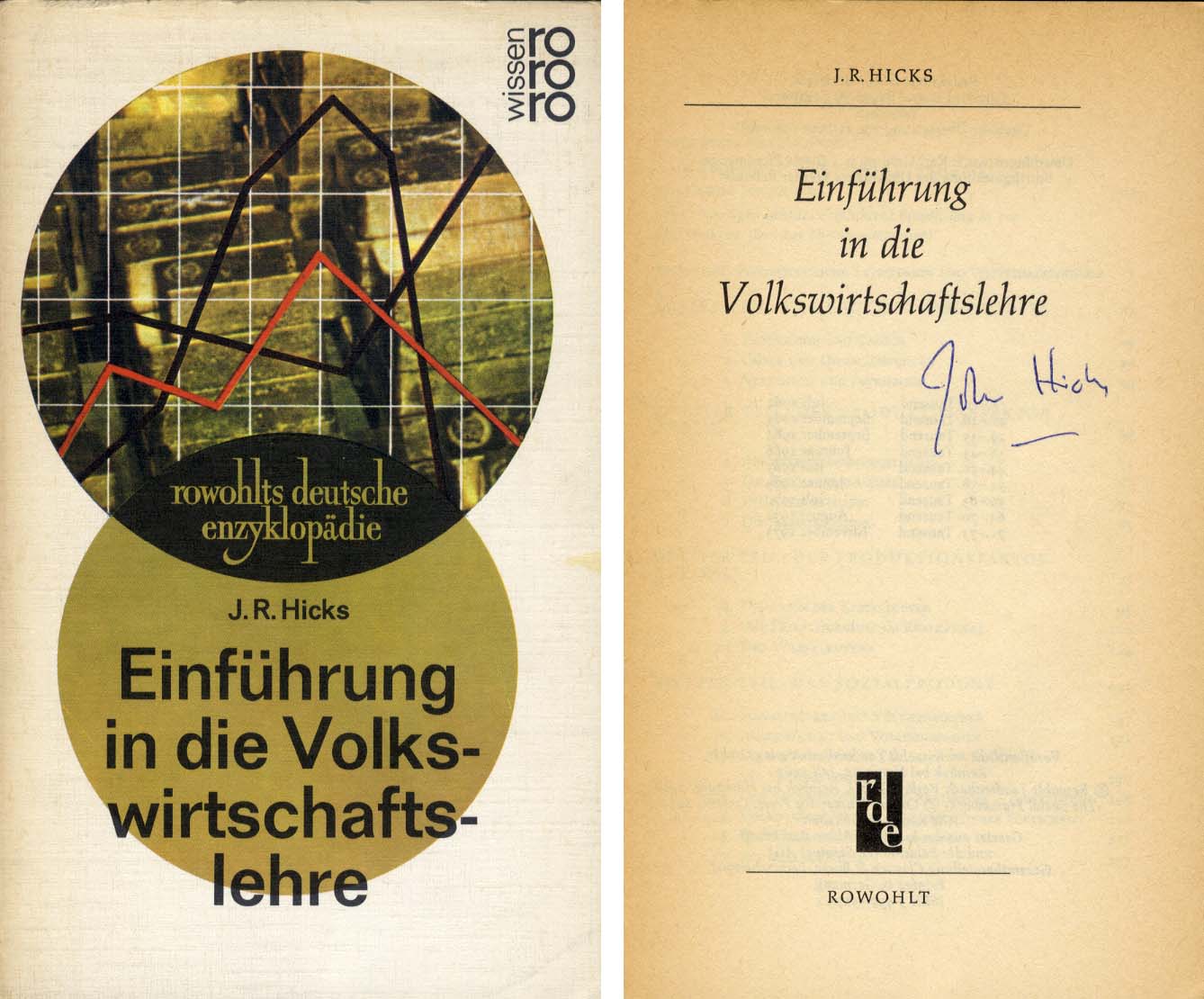 John Richard Hicks Autograph