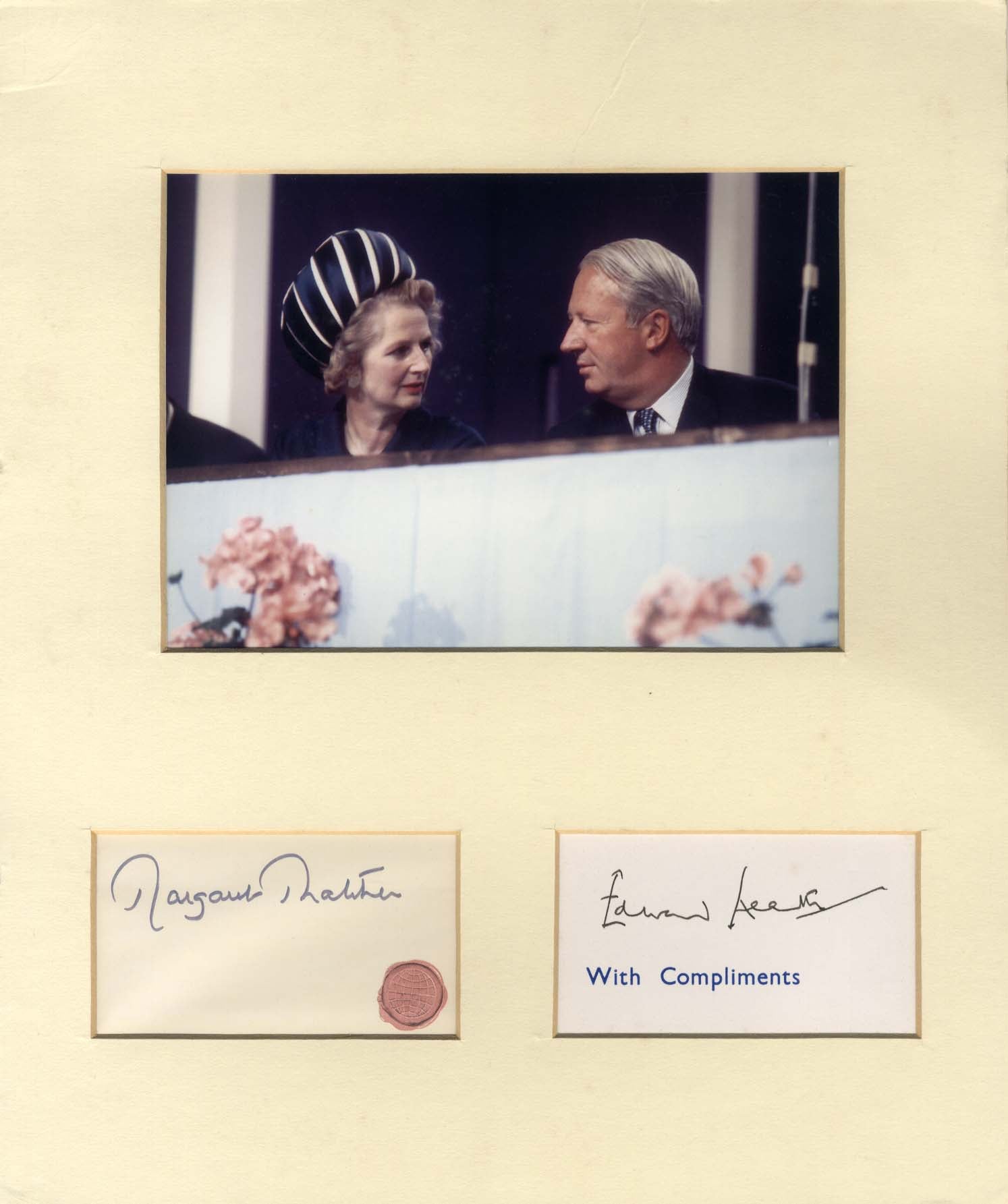 Margaret Hilda &amp; Edward Thatcher &amp; Heath Autograph Autogramm | ID 15608808931709