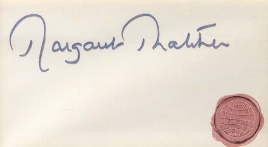 Margaret Hilda &amp; Edward Thatcher &amp; Heath Autograph Autogramm | ID 15608808931709