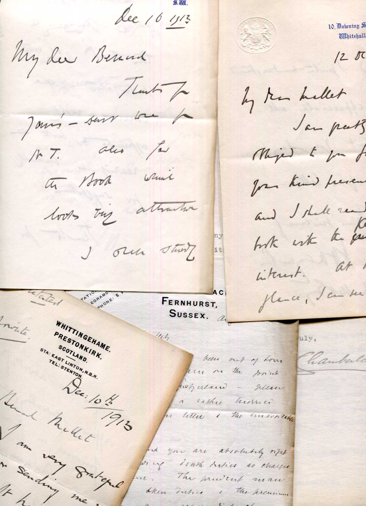 Arthur James Balfour & H. H. Asquith & others Autographs