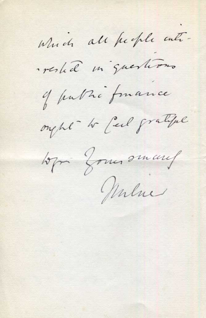 Arthur James Balfour & H. H. Asquith & others Autographs