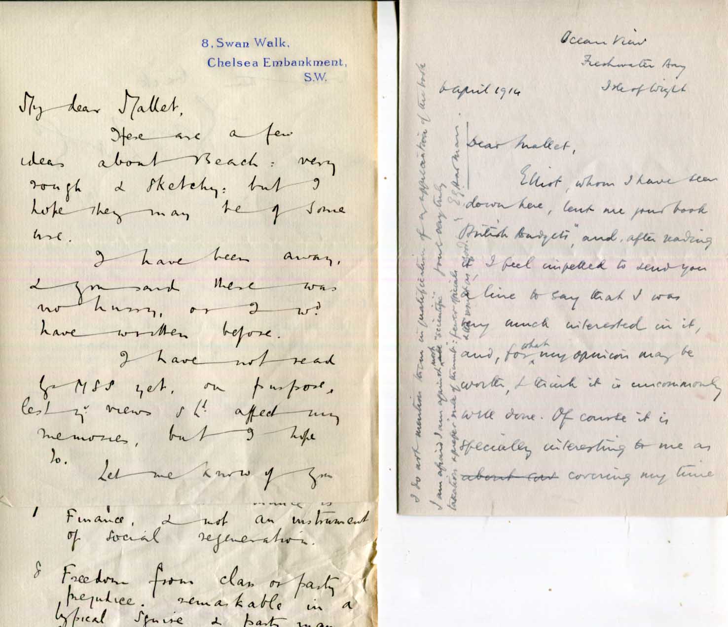 Arthur James Balfour & H. H. Asquith & others Autographs