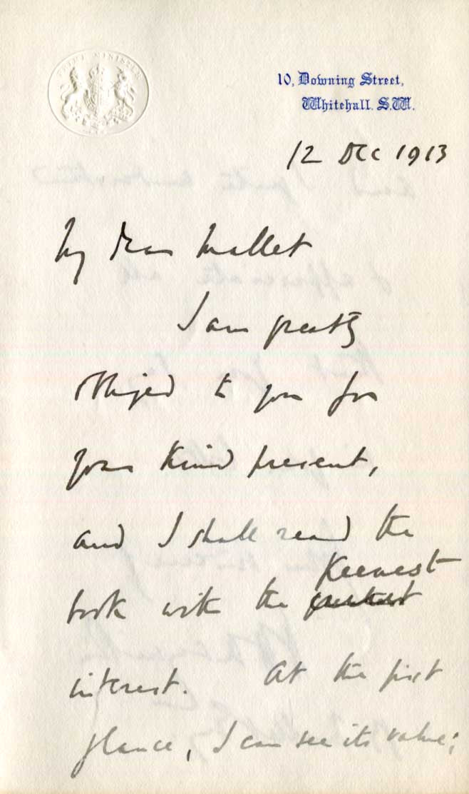 Arthur James Balfour & H. H. Asquith & others Autographs