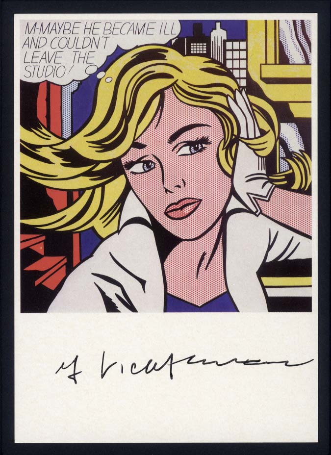Roy Lichtenstein Autograph