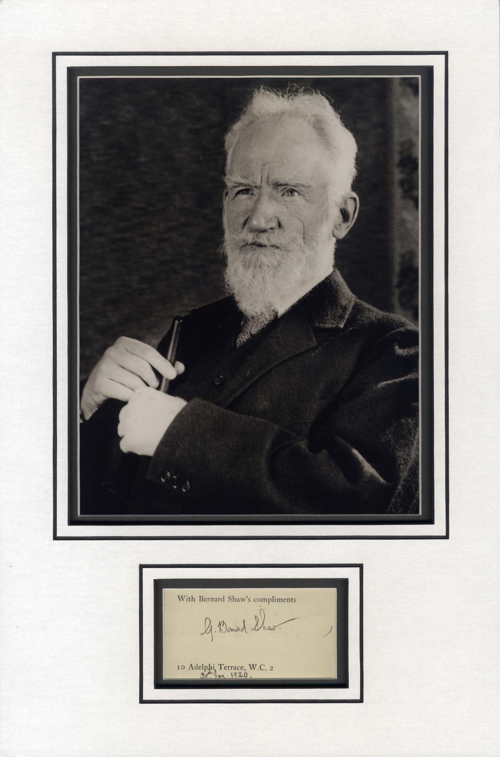 George Bernard Shaw Autograph Autogramm | ID 15637954232701