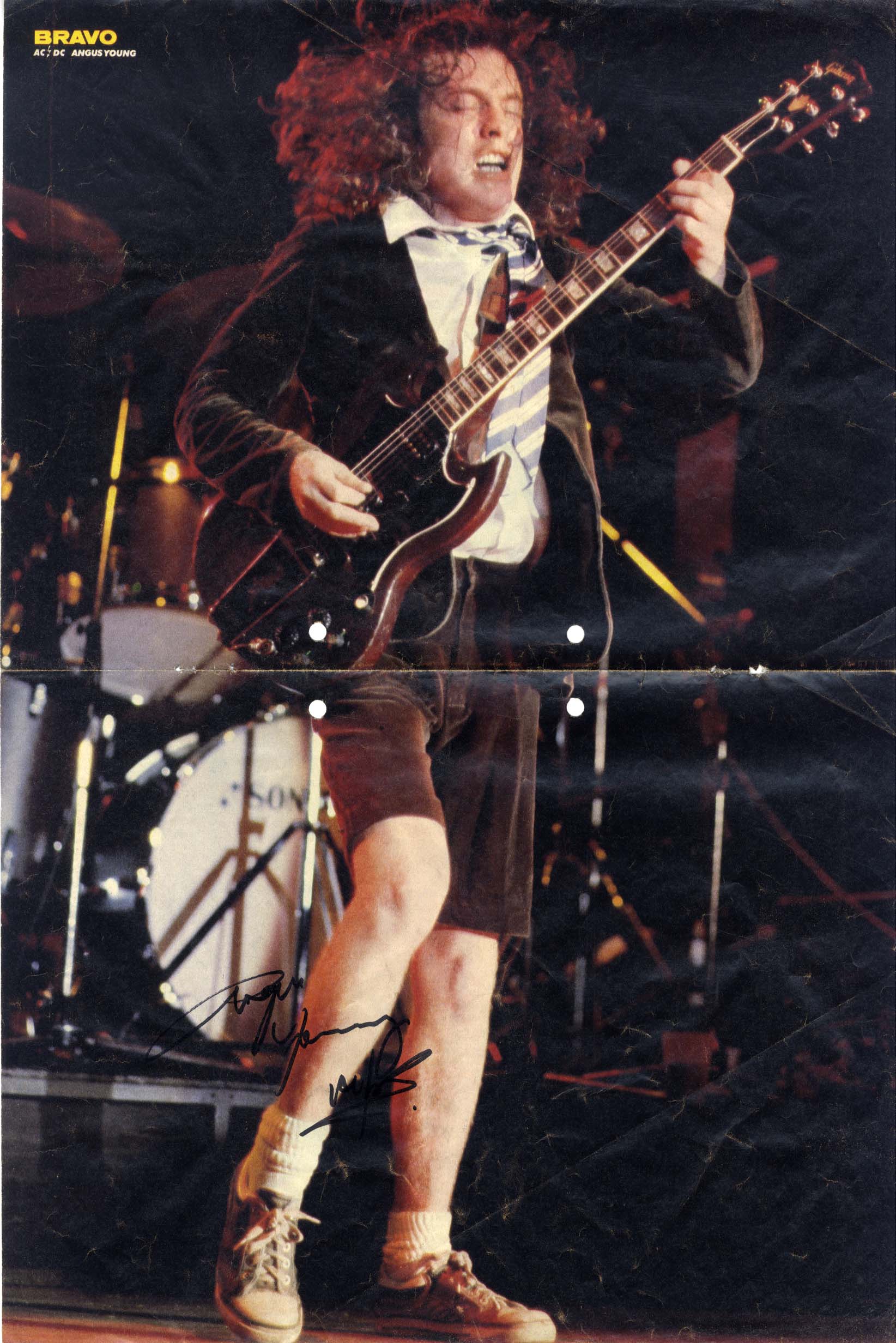 Angus Young AC/DC Autograph
