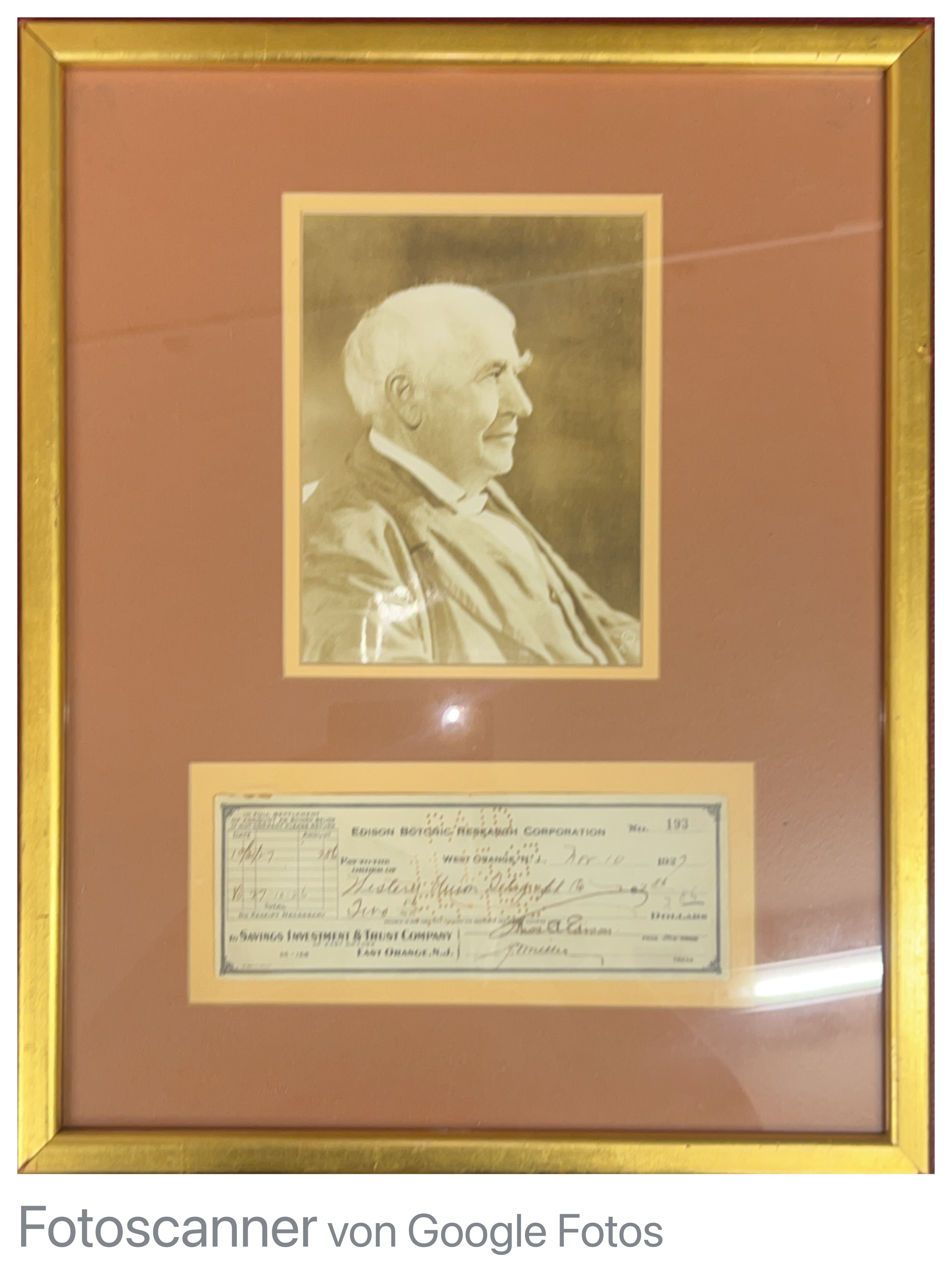 Thomas Edison Autograph Autogramm | ID 15647035457917