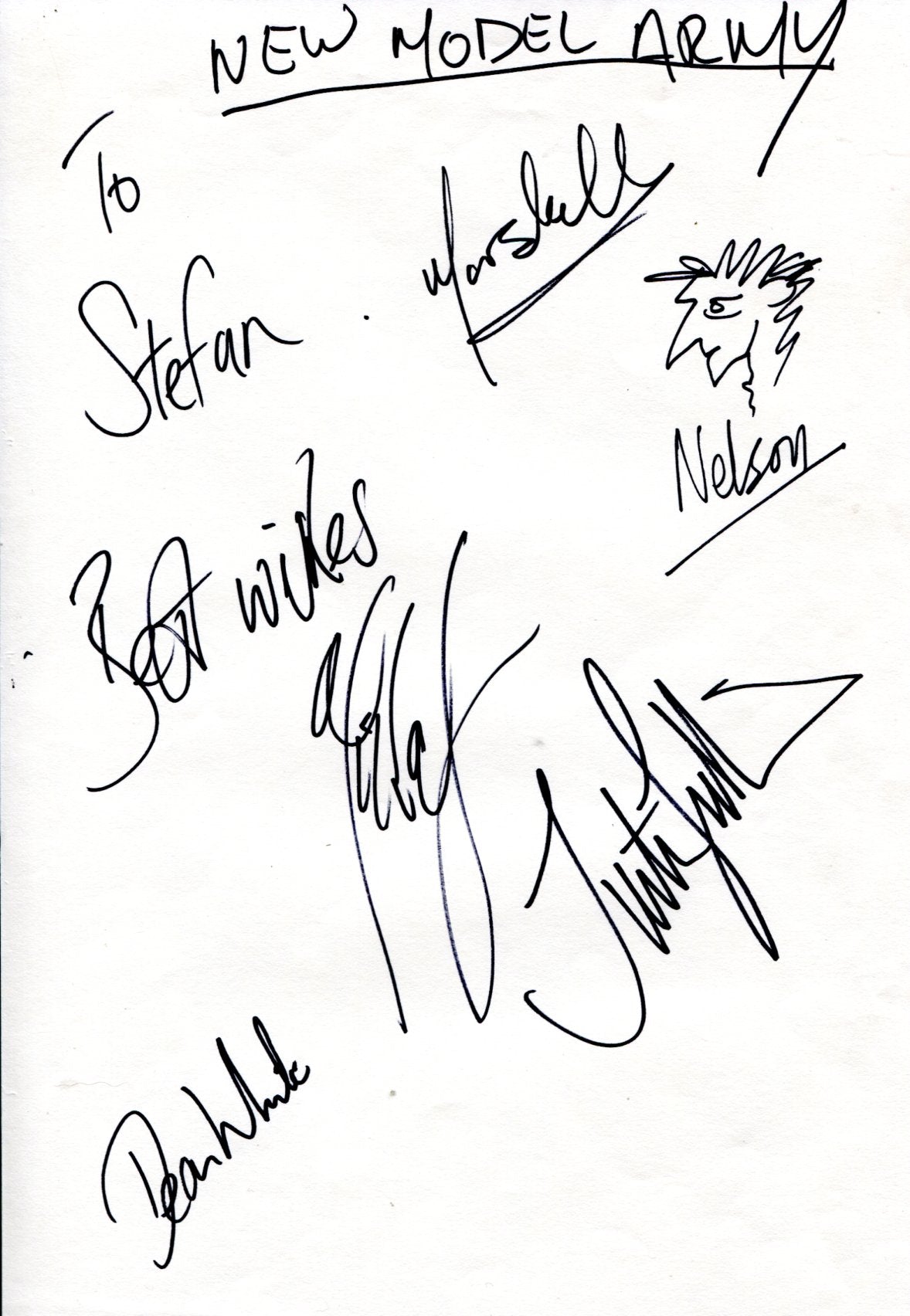 New Model Army (band) Autographs