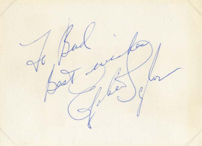 Elizabeth Taylor & Eddie Fisher Autographs